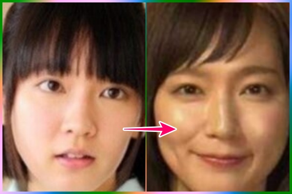 10代の顔と20代の比較画像
