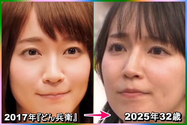 20代と30代の吉岡里穂