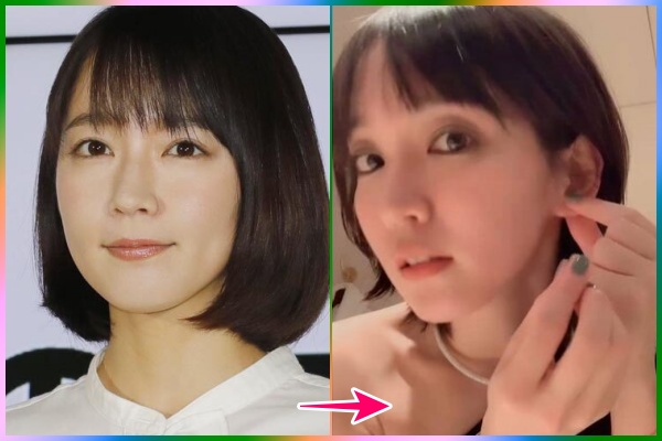 ナチュラルメイクと濃いメイクの比較画像